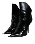 Bild in Galerie-Betrachter laden, Dolce & Gabbana Black Patent Leather Pointed Ankle Boot Shoes
