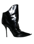 Bild in Galerie-Betrachter laden, Dolce & Gabbana Black Patent Leather Pointed Ankle Boot Shoes
