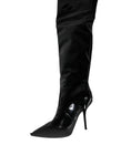 Bild in Galerie-Betrachter laden, Dolce & Gabbana Black Patent Leather Knee High Boots Shoes
