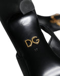 Bild in Galerie-Betrachter laden, Dolce & Gabbana Black Devotion Leather Heels Slingback Shoes
