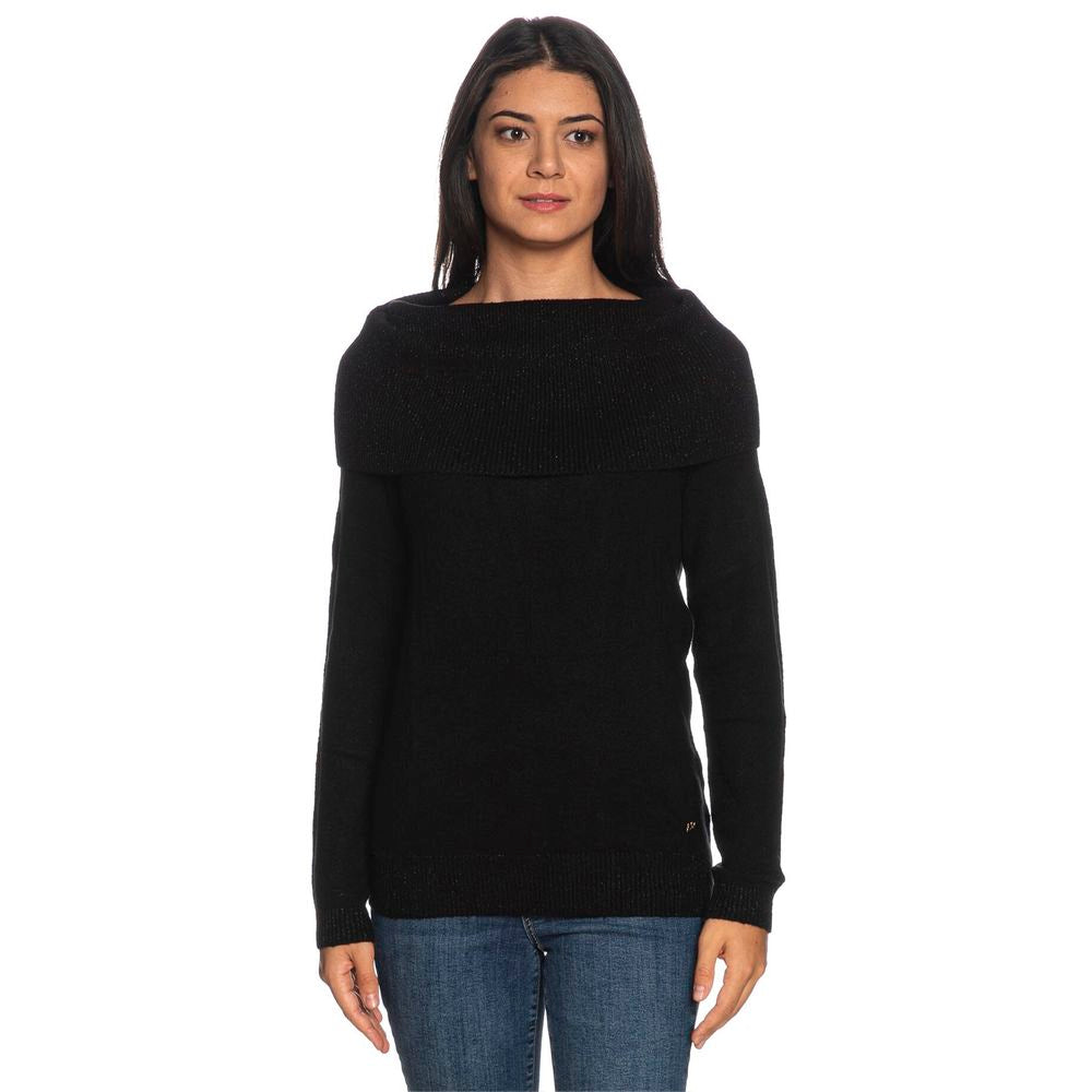 Yes Zee Schwarzer Viskose-Pullover