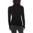 Load image into Gallery viewer, Yes Zee Schwarzer Viskose-Pullover
