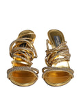 Load image into Gallery viewer, Dolce & Gabbana Gold Crystals Keira Heels Sandals Shoes
