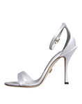 Bild in Galerie-Betrachter laden, Dolce & Gabbana White KEIRA Heels Ankle Strap Sandals Shoes
