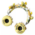 Load image into Gallery viewer, Dolce & Gabbana Lemon Crystal Floral Headset Audio Headphones
