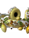 Load image into Gallery viewer, Dolce & Gabbana Lemon Crystal Floral Headset Audio Headphones
