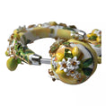 Load image into Gallery viewer, Dolce & Gabbana Lemon Crystal Floral Headset Audio Headphones
