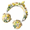 Load image into Gallery viewer, Dolce & Gabbana Lemon Crystal Floral Headset Audio Headphones
