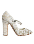 Bild in Galerie-Betrachter laden, Dolce & Gabbana White Lace Crystals Heels Sandals Shoes
