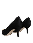 Load image into Gallery viewer, Dolce & Gabbana Black Amore Suede Bellucci Heels Pumps Shoes
