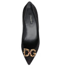 Load image into Gallery viewer, Dolce & Gabbana Black Amore Suede Bellucci Heels Pumps Shoes
