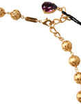 Bild in Galerie-Betrachter laden, Dolce & Gabbana Gold Brass Mix Fiori Flowers Crystal Chain Necklace
