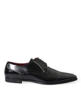 Bild in Galerie-Betrachter laden, Dolce & Gabbana Black Leather Crystal Dress Formal Shoes
