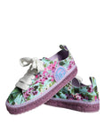 Bild in Galerie-Betrachter laden, Dolce & Gabbana Multicolor Canvas Floral Espadrilles Sneakers Shoes
