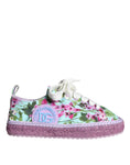 Bild in Galerie-Betrachter laden, Dolce & Gabbana Multicolor Canvas Floral Espadrilles Sneakers Shoes
