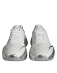 Bild in Galerie-Betrachter laden, Dolce & Gabbana White Silver Daymaster Leather Sneakers Shoes
