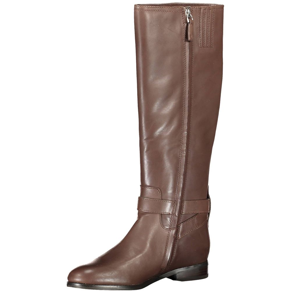 Ralph Lauren Brauner Lederstiefel