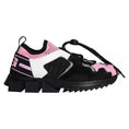 Bild in Galerie-Betrachter laden, Dolce & Gabbana Schwarz Rosa Mesh Sorrento Trekking Sneakers Schuhe
