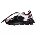 Bild in Galerie-Betrachter laden, Dolce & Gabbana Schwarz Rosa Mesh Sorrento Trekking Sneakers Schuhe
