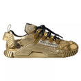 Bild in Galerie-Betrachter laden, Dolce & Gabbana Metallic Gold NS1 Low Top Turnschuhe Schuhe
