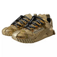 Bild in Galerie-Betrachter laden, Dolce & Gabbana Metallic Gold NS1 Low Top Turnschuhe Schuhe
