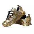 Bild in Galerie-Betrachter laden, Dolce & Gabbana Metallic Gold NS1 Low Top Turnschuhe Schuhe
