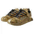 Bild in Galerie-Betrachter laden, Dolce & Gabbana Metallic Gold NS1 Low Top Turnschuhe Schuhe
