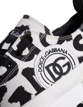 Bild in Galerie-Betrachter laden, Dolce & Gabbana Schwarz Weiß Canvas Low Top Sneakers Männer Schuhe
