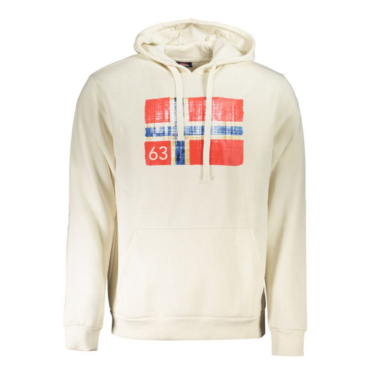 Norway 1963 Weißer Baumwollpullover für Männer