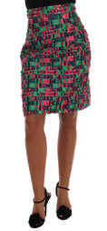 Load image into Gallery viewer, Dolce & Gabbana Elegant high waist jacquard pencil skirt
