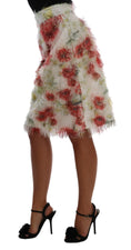 Load image into Gallery viewer, Dolce & Gabbana Elegant floral pencil skirt with high waist
