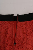 Load image into Gallery viewer, Dolce & Gabbana Orange Macrame Lace Pencil Skirt
