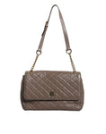 Resmi galeri görüntüleyiciye yükleyin, Dolce & Gabbana Brown Quilted Leather Shoulder Purse Satchel Bag
