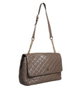 Resmi galeri görüntüleyiciye yükleyin, Dolce & Gabbana Brown Quilted Leather Shoulder Purse Satchel Bag
