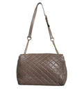 Resmi galeri görüntüleyiciye yükleyin, Dolce & Gabbana Brown Quilted Leather Shoulder Purse Satchel Bag
