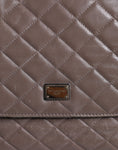 Resmi galeri görüntüleyiciye yükleyin, Dolce & Gabbana Brown Quilted Leather Shoulder Purse Satchel Bag
