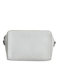 Resmi galeri görüntüleyiciye yükleyin, MM6 Maison Margiela White Leather Large Pouch Zip Handbag Women Bag
