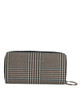 Resmi galeri görüntüleyiciye yükleyin, MM6 Maison Margiela Multicolor Houndstooth Continental Zip Around Clutch Wallet
