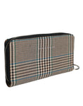 Resmi galeri görüntüleyiciye yükleyin, MM6 Maison Margiela Multicolor Houndstooth Continental Zip Around Clutch Wallet
