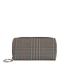 Resmi galeri görüntüleyiciye yükleyin, MM6 Maison Margiela Multicolor Houndstooth Continental Zip Around Clutch Wallet
