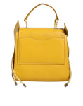 Resmi galeri görüntüleyiciye yükleyin, Patrizia Pepe Yellow Leather Shoulder Strap Top Handle Bag
