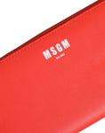 Bild in Galerie-Betrachter laden, MSGM Red Leather Continental Zip Around Card Holder Bifold Clutch Wallet
