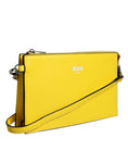 Bild in Galerie-Betrachter laden, MSGM Yellow Leather Logo Crossbody Sling Shoulder Bag
