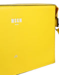 Bild in Galerie-Betrachter laden, MSGM Yellow Leather Logo Crossbody Sling Shoulder Bag
