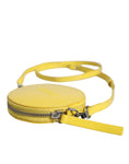 Bild in Galerie-Betrachter laden, MSGM Yellow Leather Logo Crossbody Sling Shoulder Round Bag
