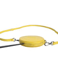 Bild in Galerie-Betrachter laden, MSGM Yellow Leather Logo Crossbody Sling Shoulder Round Bag
