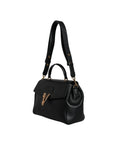 Bild in Galerie-Betrachter laden, Versace Black Top Handle Grainy Calfskin Leather Crossbody Bag
