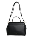 Bild in Galerie-Betrachter laden, Versace Black Top Handle Grainy Calfskin Leather Crossbody Bag
