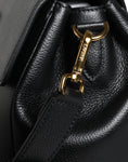 Bild in Galerie-Betrachter laden, Versace Black Top Handle Grainy Calfskin Leather Crossbody Bag
