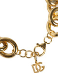 Bild in Galerie-Betrachter laden, Dolce & Gabbana Gold Tone Brass Maxi Chain Lobster Clasp Logo Bracelet
